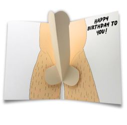 Pop Up Dick Card - Happy Birthday Gift