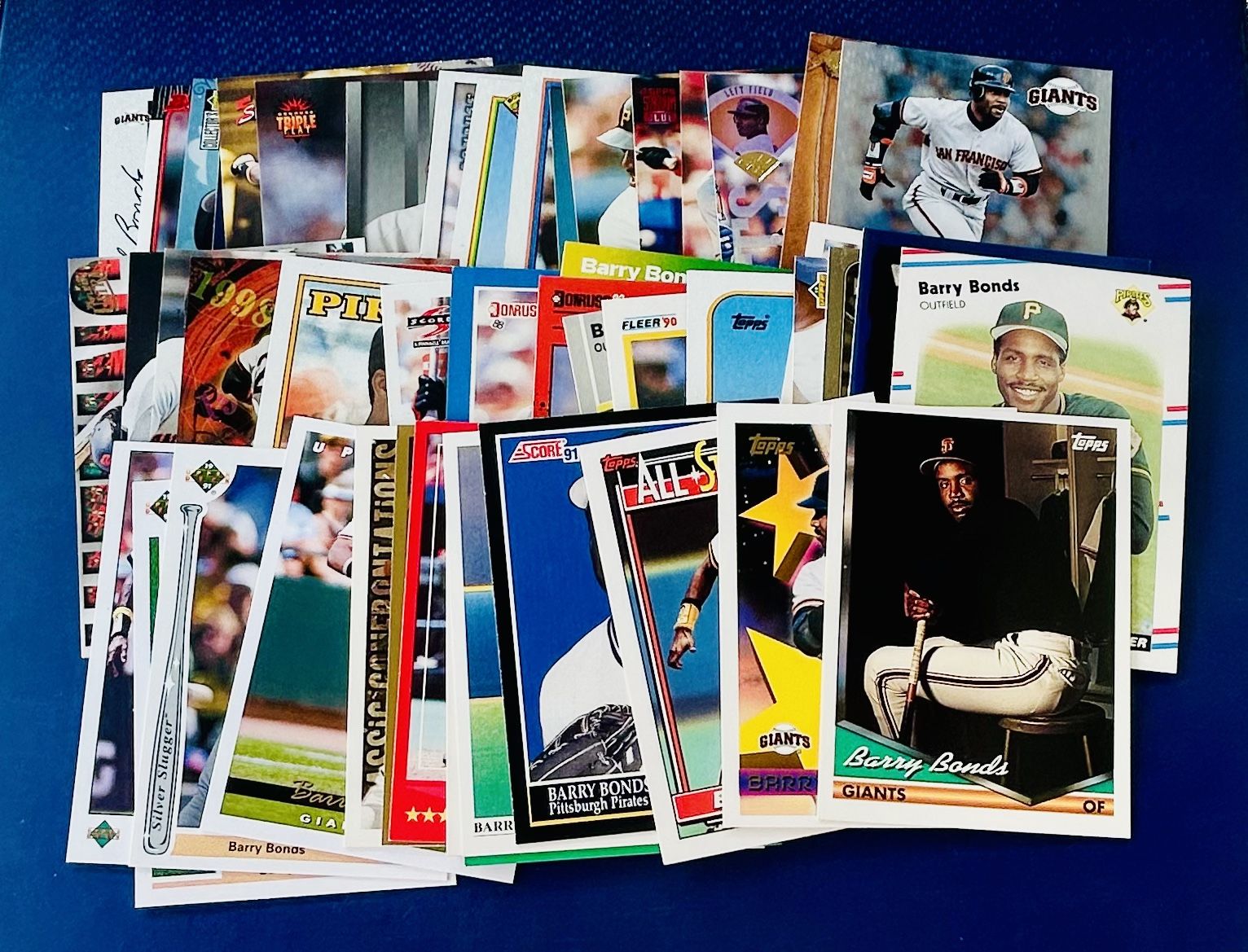 Barry Bonds Baseball Card Lot