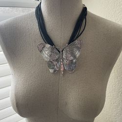 Butterfly Silver Necklace 