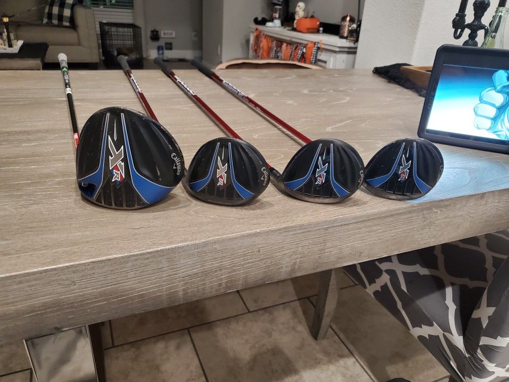 CALLAWAY GOLF CLUB DRIVERS AND WOODS CALLAWAY SUPER NICE CLUBS!!