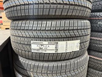 FREE DELIVERY NEW BRIDGESTONE ALENZA 10 PLY TIRES LT275/50R22 LOAD RANGE E