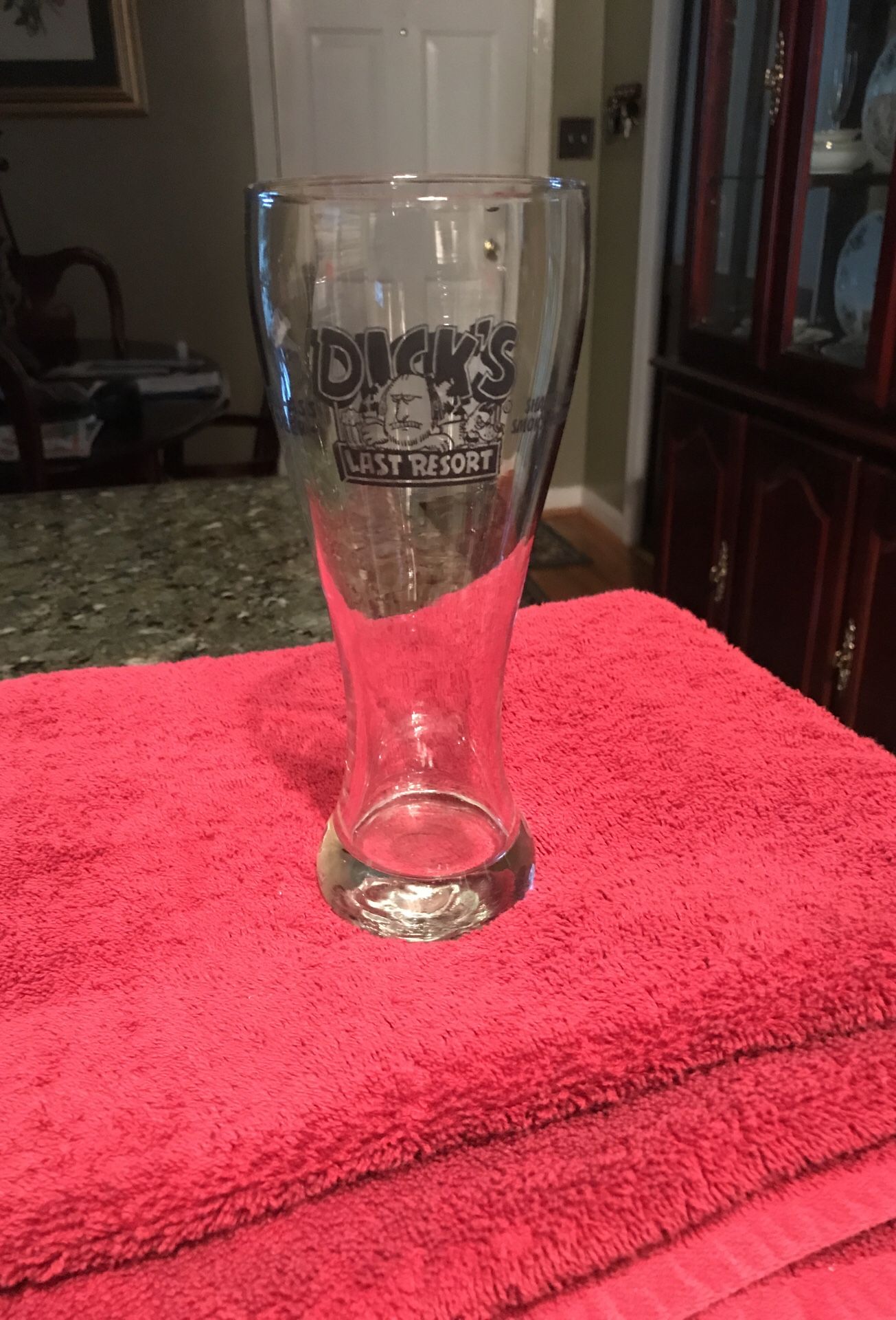 Dick Last Resort Beer Glass