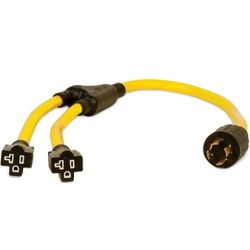 Champion Champion 3-Foot 30-Amp 125/250-Volt Generator Y-Adapter