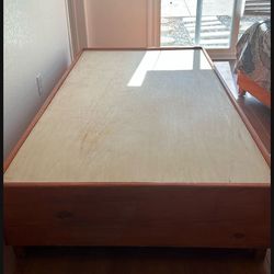 ALL REAL WOOD BED FRAME TWIN SIZE