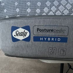 Full New Sealy Posterpedoc Hybrid Matress W/built In Box Spring Zipped together In One