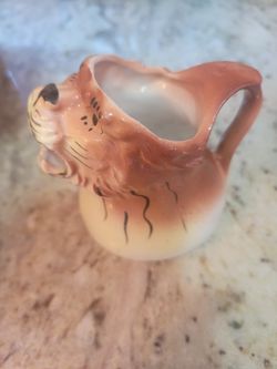 Lion Cream Or Milk Pitcher
