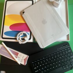 Apple iPad 10th Generation (2022 model /new Open Box ) 256gb with Pencil, keyboard & Case 