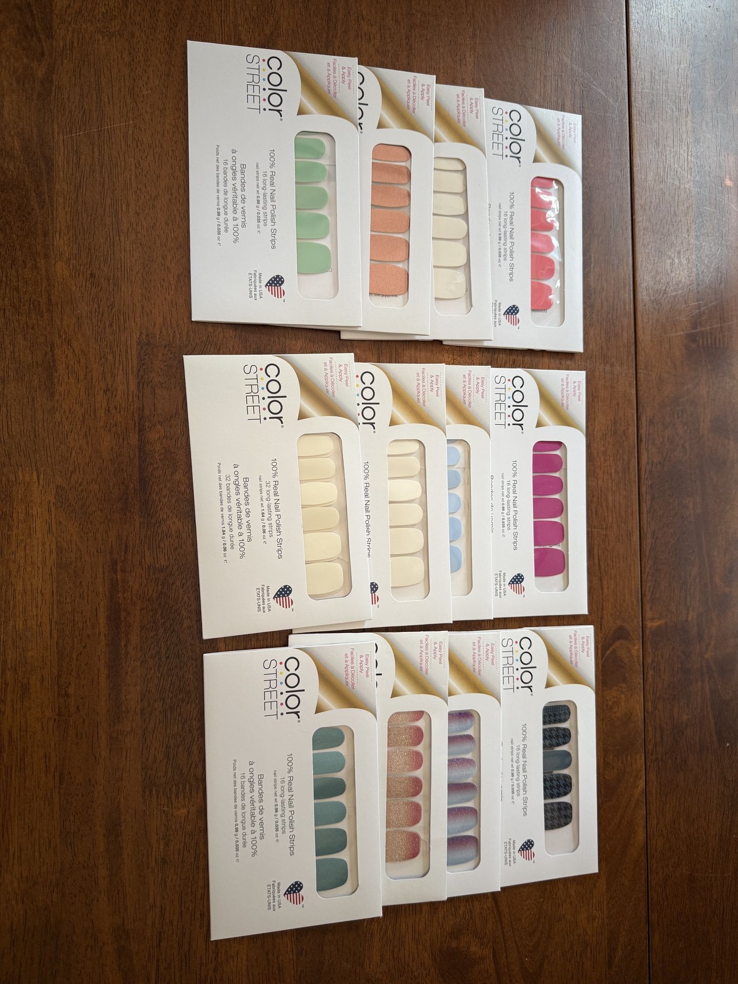 12 Color Street Nail Polish Strips