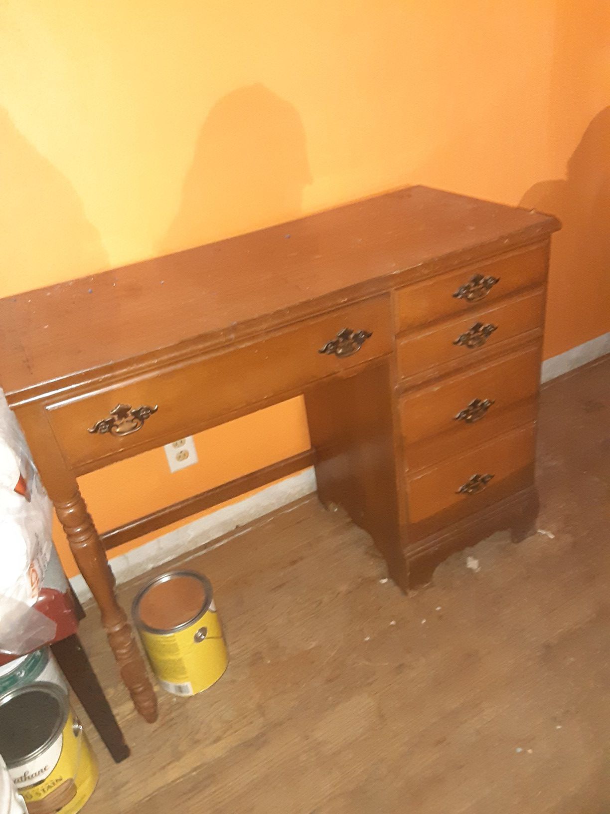 1970s Writing Desk REAL WOOD
