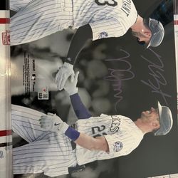 Autographed Khris Bryant & Nolan Jones