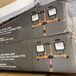 Woods 6000 -Lumens LED Plug-in Portable Work Light