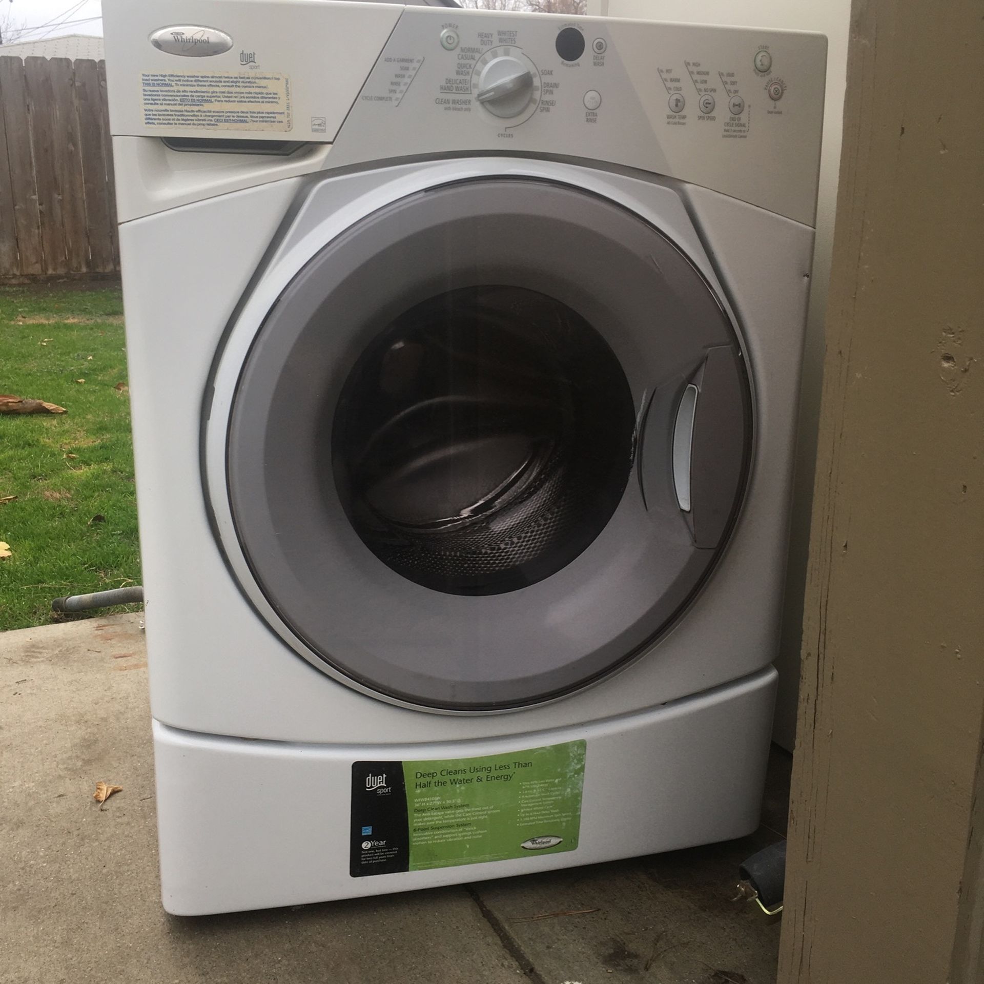 Whirlpool Duet Sport Washing Machine for Sale in Bakersfield, CA OfferUp