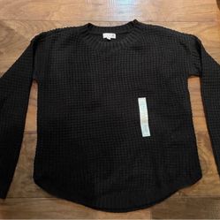 Jr Black Sweater New 