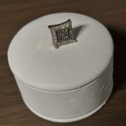 Gold Dimond Boxed Earrings 