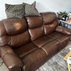 Brown Leather Couches 