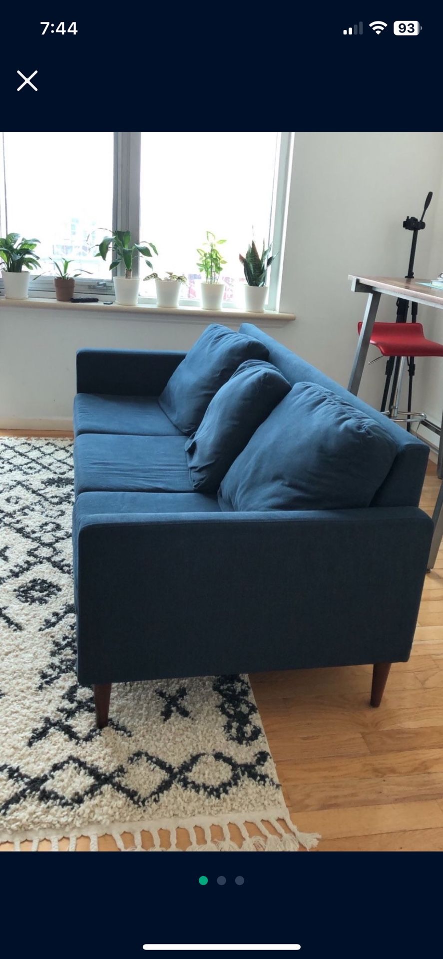 Campaign Blue Couch 