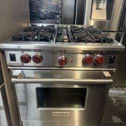 Stove wolf 30 wide silver 4 burners