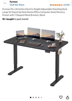 Sit/stand electric desk