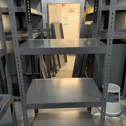 Heavy duty metal shelves