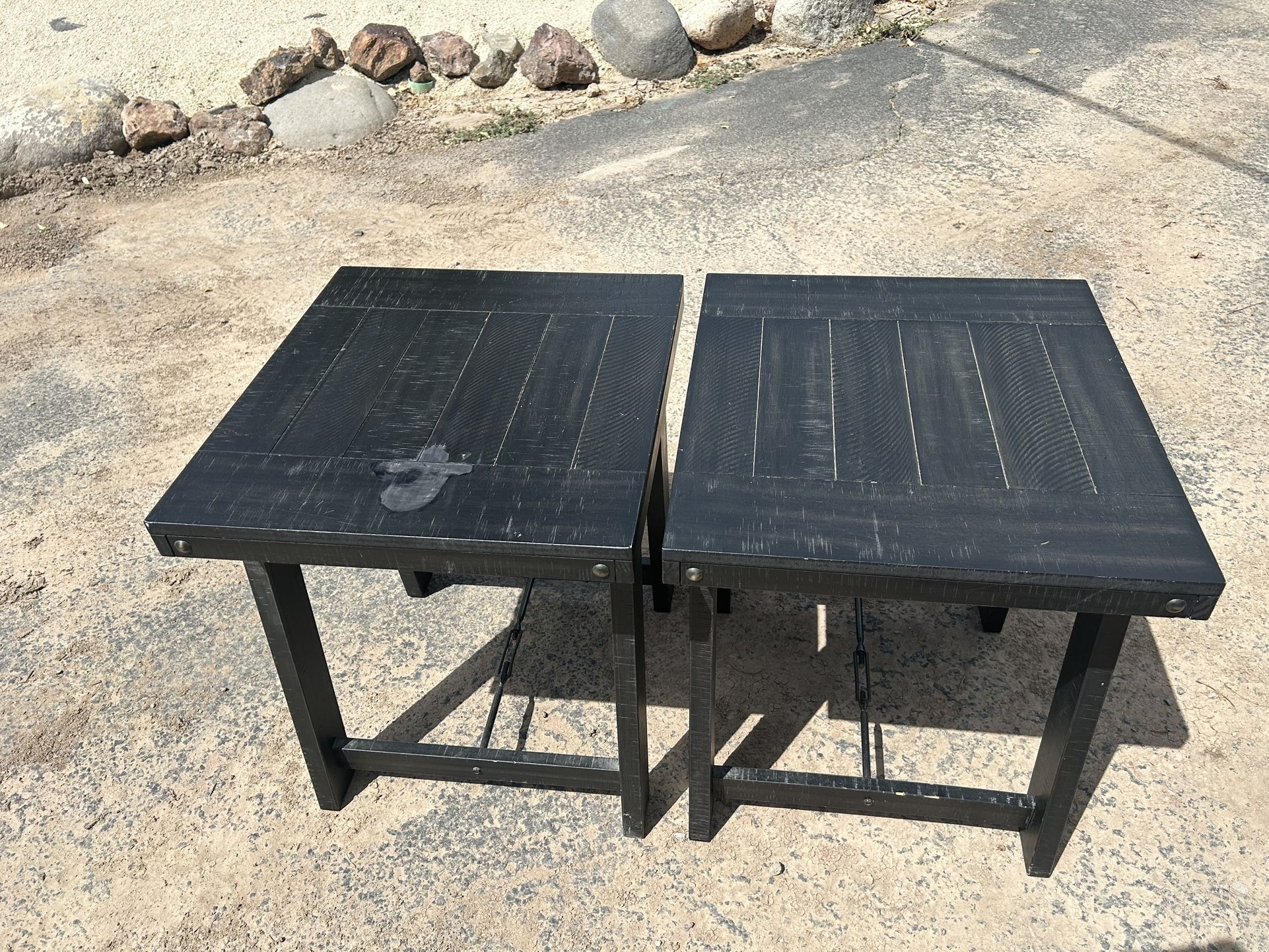 2 Black Tables