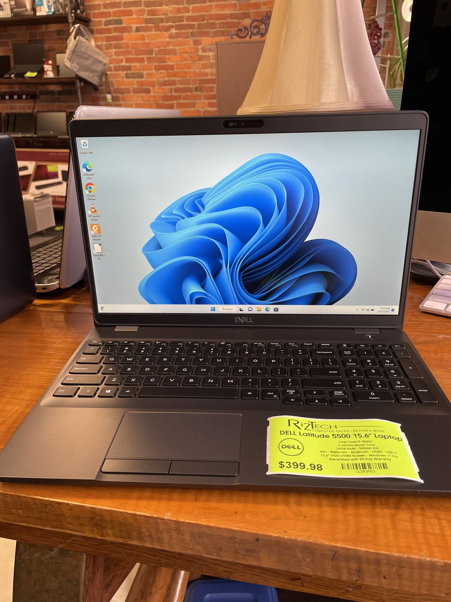 Dell Latitude 5500 Laptop i5 Quad Core 16GB RAM 500GB SSD W11Pro 15.6” FHD