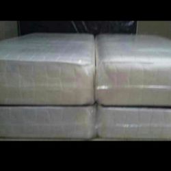 2 twin beds pillow top new can deliver