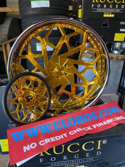 20s to 30s brushed & liquid gold rucci. $0 down to ride. Ulohos 2940 N Keystone Mon-Sat 10-6