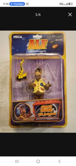 NECA. ALF. GORDON SHUMWAY. WITH SAXOPHONE. 4" COLLECTIBLE FIGURE.