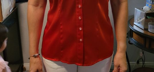 Bright Red Dress Shirt