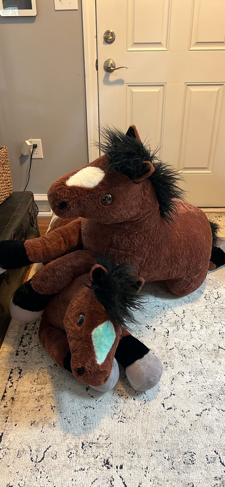 Giant stuffed horses