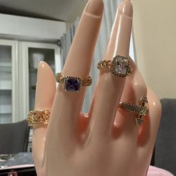 Gold Plated Size 7 Rings - $7/each