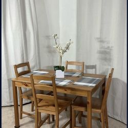 IKEA Jokkmokk  Kitchen Dining Table With 4 Chairs LIKE NEW!