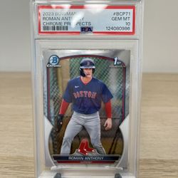 2023 Bowman Chrome 1st Roman Anthony PSA 10