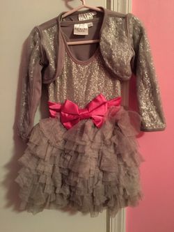 Ooh la la couture Wow bow dress & matching bolero toddler girl - EASTER