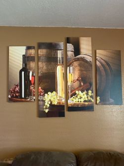 Wine bottle decor for walls