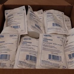 23 Brand New Rolled Gauze In Packaging