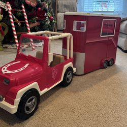 Toy Horse Trailer And Jeep