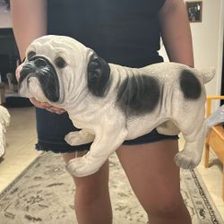 Ceramic Bulldog Statue