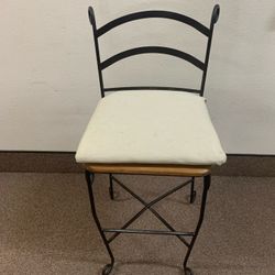 3 Wood & Metal Bar Stools