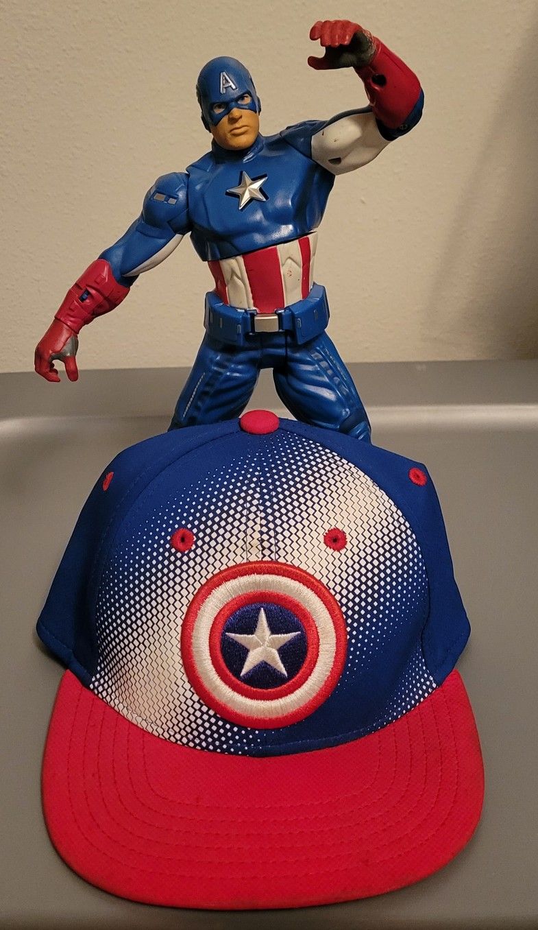 Youth Cap and 6 inch Action Figure