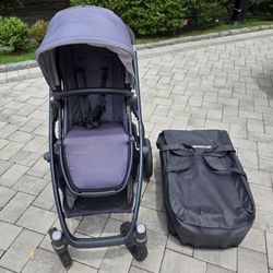 UPPAbaby Vista V1 2019 Stroller Pascal (Grey/Carbon) and Baby Bassinet