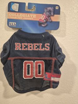 New, Pets First Licensed NCAA Jersey, Mississippi Rebels, XS