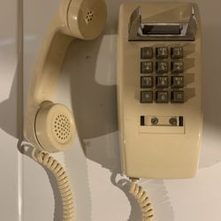 1980s Pushbutton Wall Phone
