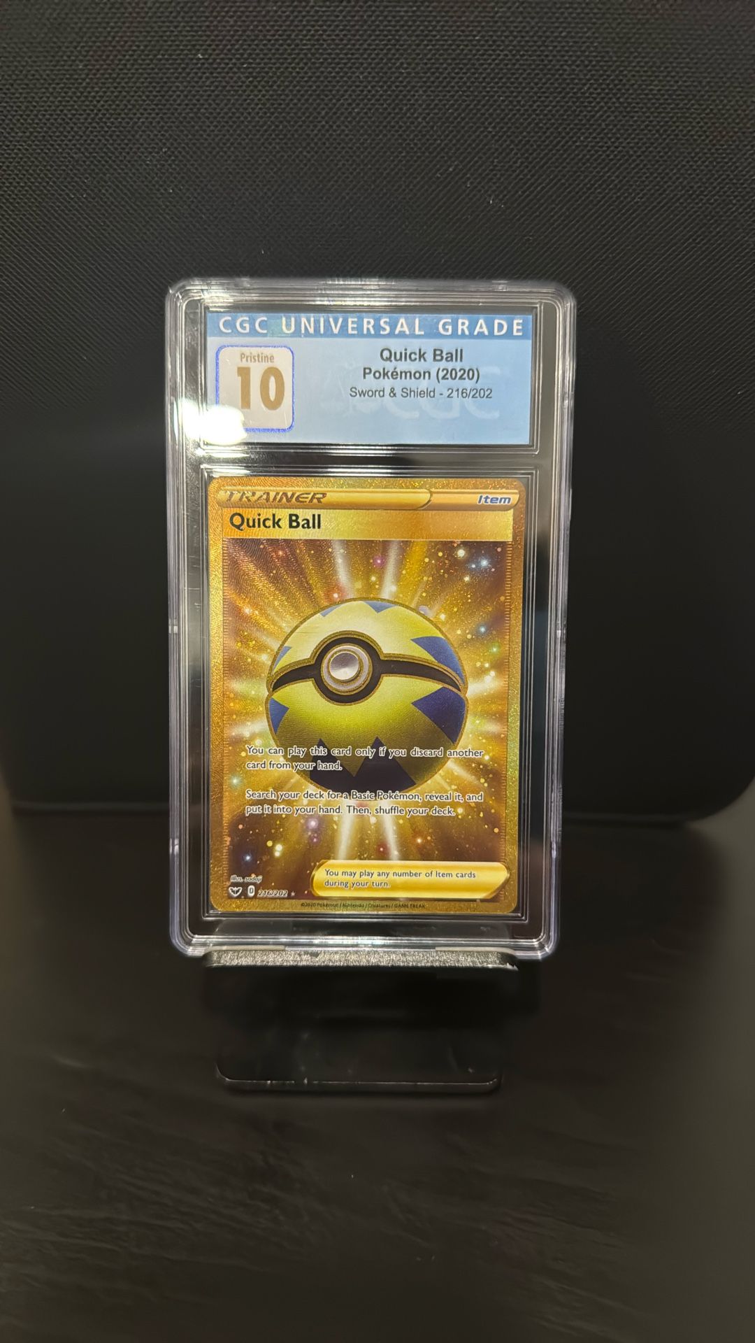 CGC Pristine 10 - Quick Ball - Pokmon CGC Pristine 10 - Quick Ball - Pokmon