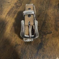 Boot Barn leather cowboy belt