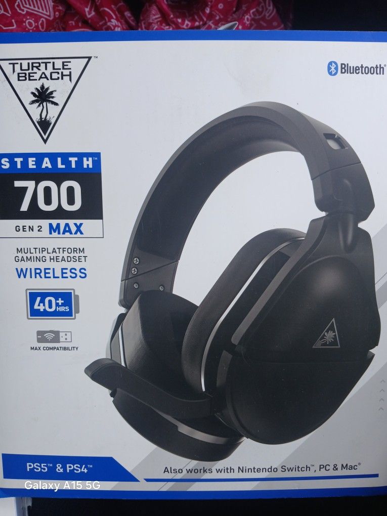 Turtle Beach Stealthâ„¢ 700 Gen 2 MAX Wireless Gaming Headset for PlayStation 4/5 & PC, Black