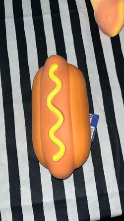 Hot Dog Squishy Toy with Tag