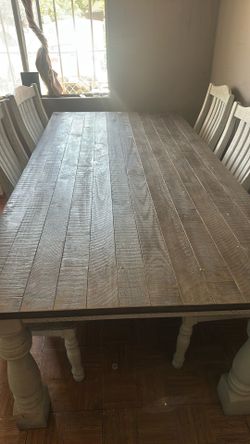 Comedor de 6 sillas /finning table of 6 chairs