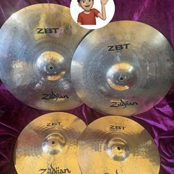 🔥 Zildjian 4 Piece Cymbals Drum Set Drums