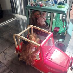 Ice cream girl truck. And vehicle